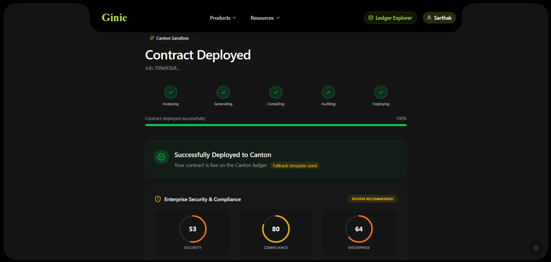 Post-deployment security scores